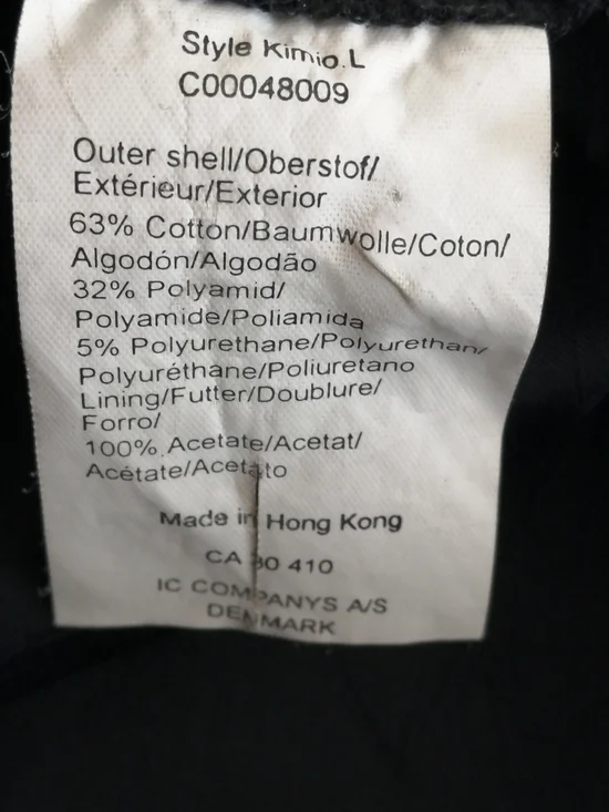 In Wear Classic Black A-Line Skirt with Ruffle Trim size 8 - Picture 8 of 9